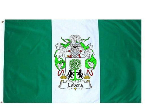 Lobera family crest coat of arms flag