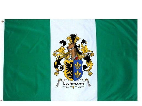 Lochmann family crest coat of arms flag
