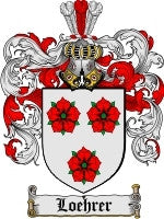 Loehrer coat of arms family crest download