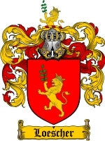 Loescher coat of arms family crest download