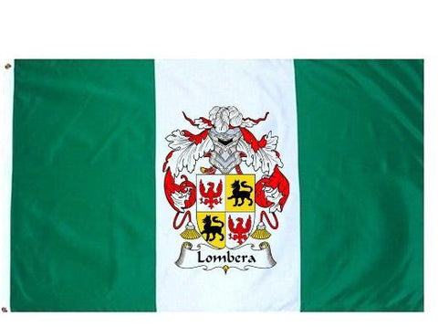 Lombera family crest coat of arms flag