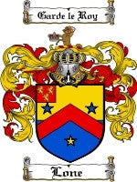 Lone coat of arms family crest download