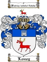 Loney coat of arms family crest download