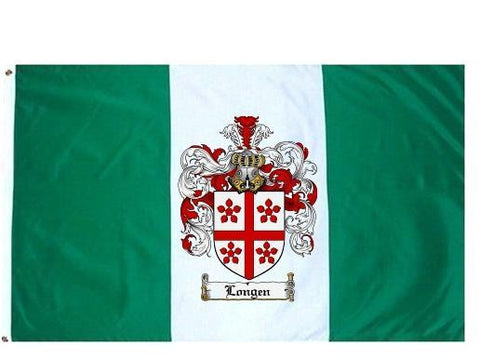 Longen family crest coat of arms flag