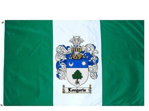 Longoria family crest coat of arms flag