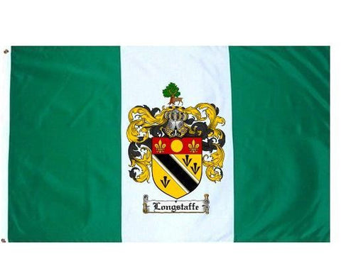 Longstaffe family crest coat of arms flag