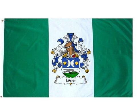 Loper family crest coat of arms flag