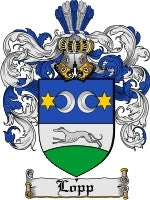 Lopp coat of arms family crest download