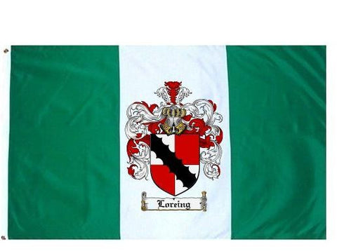 Loreing family crest coat of arms flag