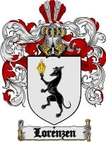 Lorenzen coat of arms family crest download