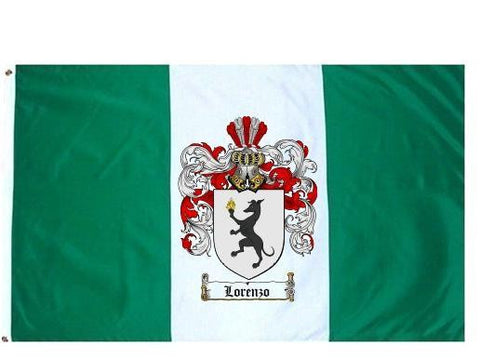 Lorenzo family crest coat of arms flag