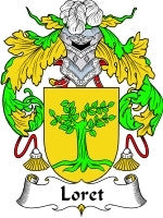 Loret coat of arms family crest download