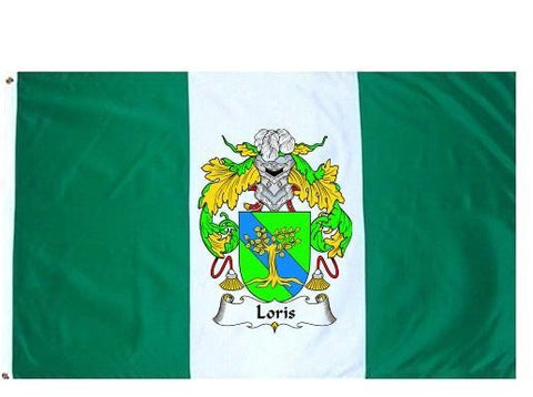 Loris family crest coat of arms flag