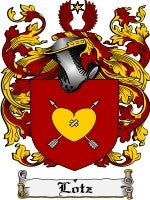 Lotz coat of arms family crest download