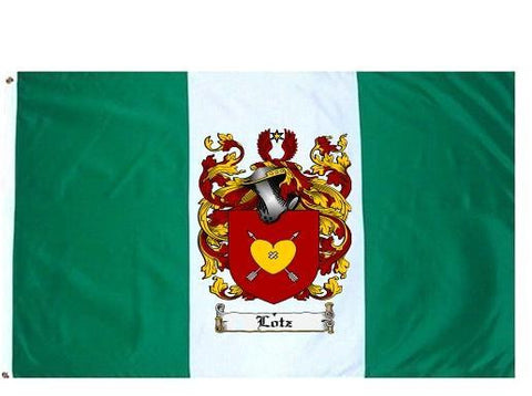 Lotz family crest coat of arms flag