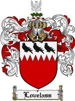 Lovelass coat of arms family crest download