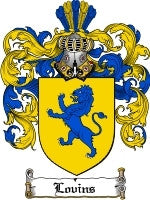 Lovins coat of arms family crest download