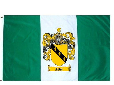 Lowe family crest coat of arms flag