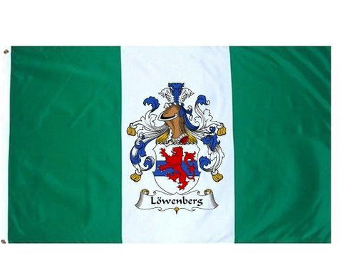Lowenberg family crest coat of arms flag
