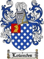 Lowndes coat of arms family crest download