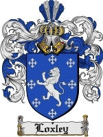 Loxley coat of arms family crest download