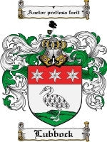 Lubbock coat of arms family crest download