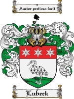 Lubeck coat of arms family crest download