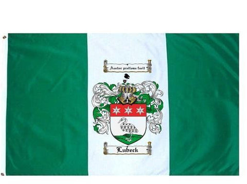 Lubeck family crest coat of arms flag