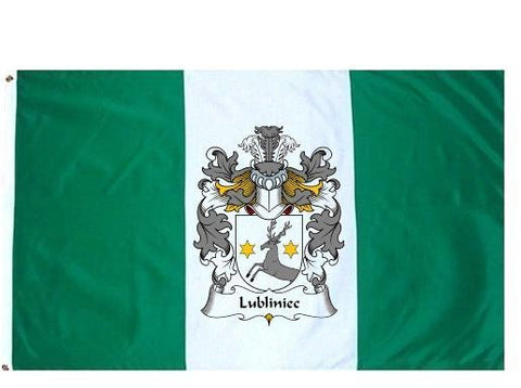 Lubliniec family crest coat of arms flag