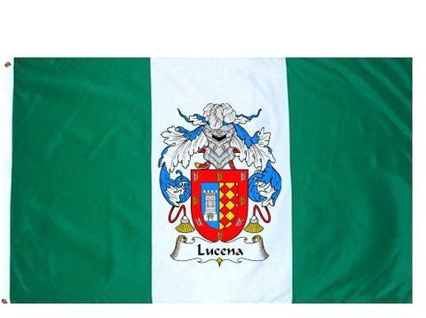 Lucena family crest coat of arms flag