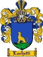 Luchetti coat of arms family crest download