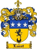 Lucot coat of arms family crest download