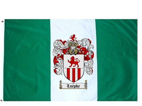 Luepke family crest coat of arms flag