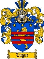 Lugue coat of arms family crest download
