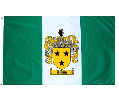Lumm family crest coat of arms flag