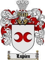 Lupien coat of arms family crest download