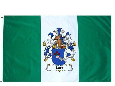 Lurz family crest coat of arms flag