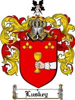 Luskey coat of arms family crest download