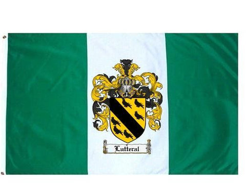 Lutteral family crest coat of arms flag