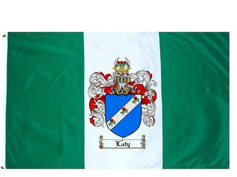 Luty family crest coat of arms flag