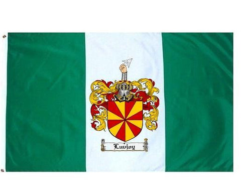 Luvjoy family crest coat of arms flag