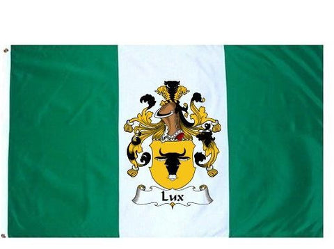 Lux family crest coat of arms flag