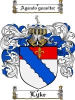 Lyke coat of arms family crest download