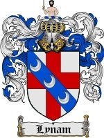 Lynam coat of arms family crest download