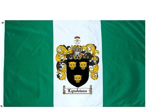 Lyndowne family crest coat of arms flag