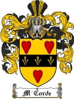 M'Corde coat of arms family crest download