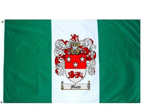 Maas family crest coat of arms flag