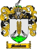 Maasdam coat of arms family crest download