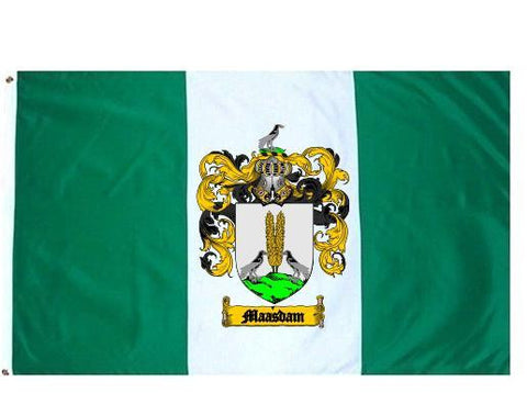 Maasdam family crest coat of arms flag