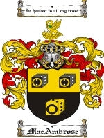 Macambrose coat of arms family crest download